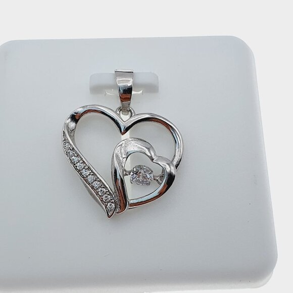 "#925 Sterling Silver Cubic Zircon Pendant for Women/Girls, US925P1142 - Picture 6 of 9